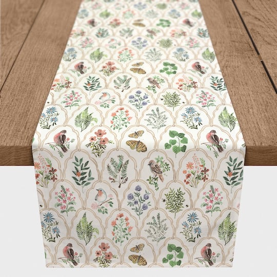 Vintage Florals Twill Table Runner